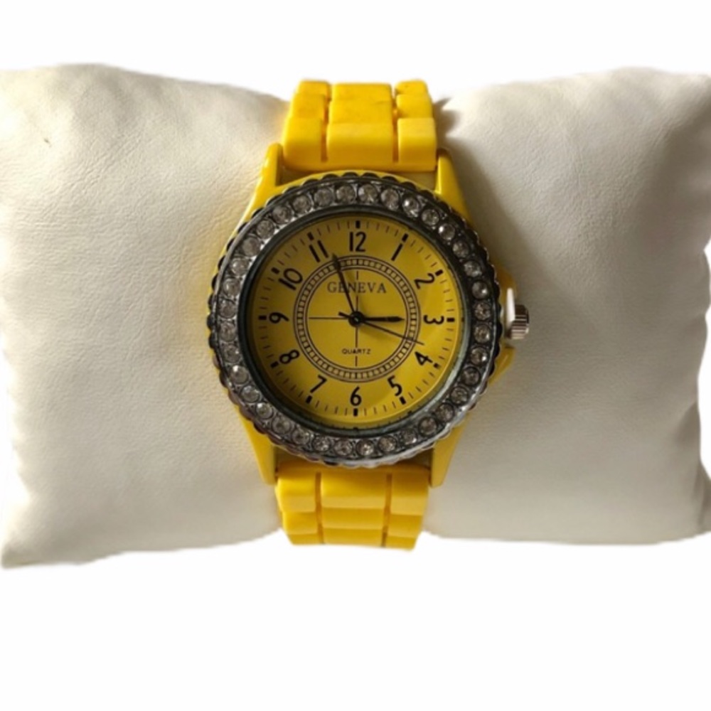 Geneva silicone jelly watch